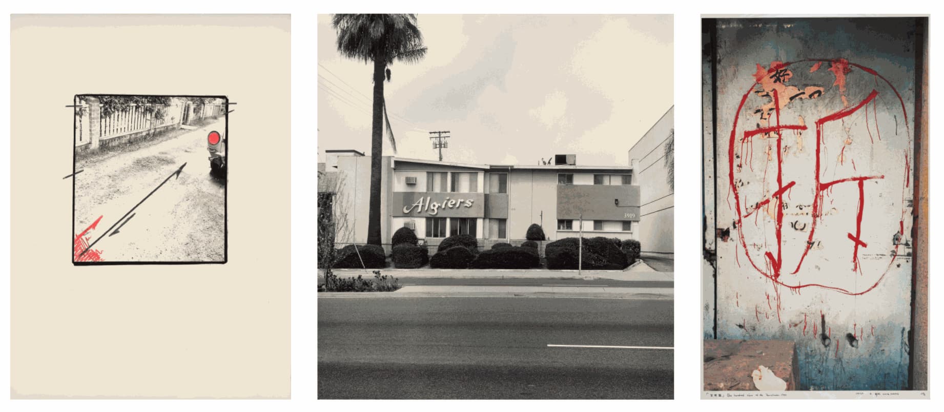 Wang Jinsong's photography series "One hundred signs of the demolition #1997 (1999)" is included in "Mapping space: recent acquisitions in focus" on view at Getty Center