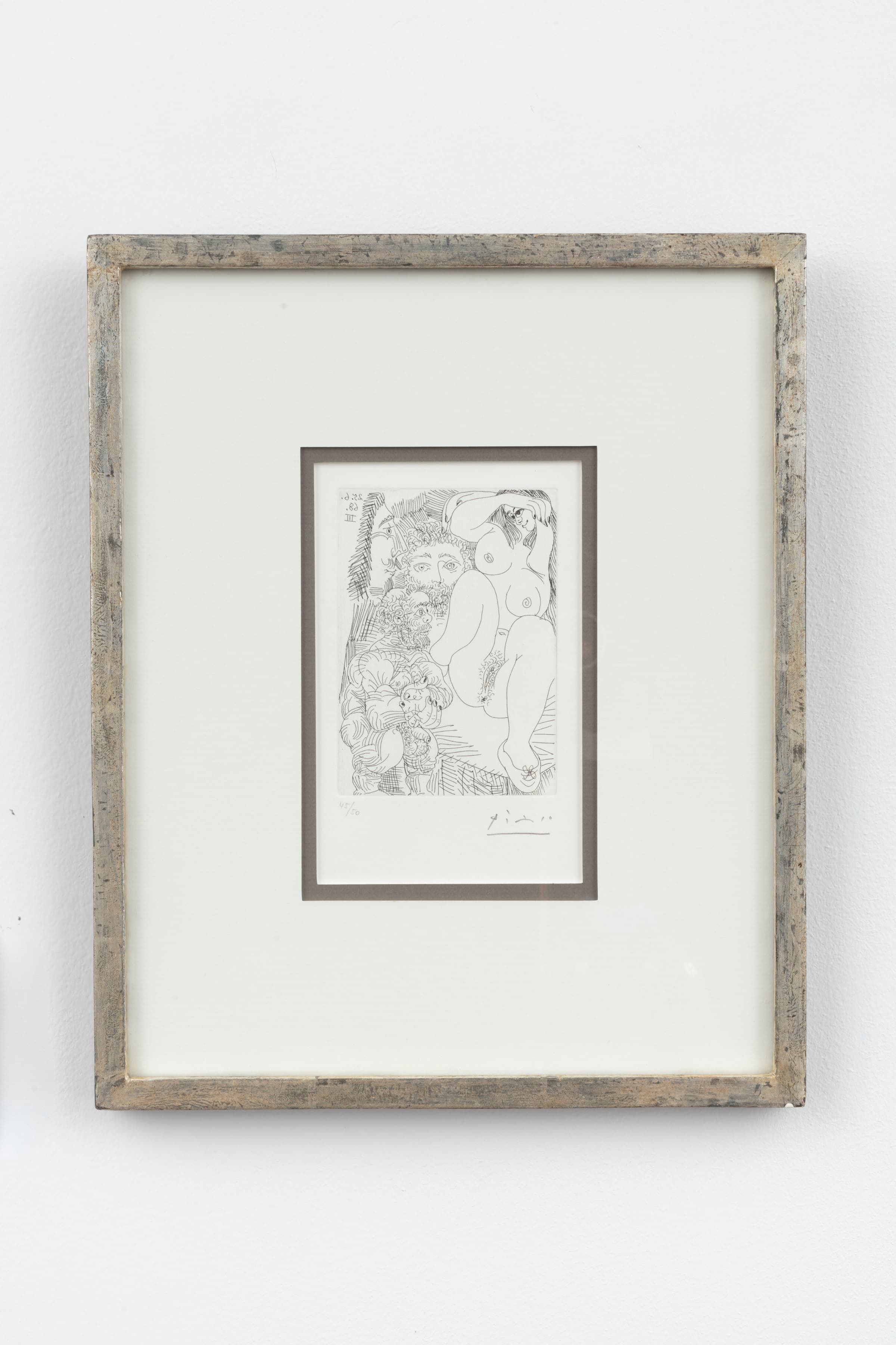 Pablo Picasso, "Jeune Courtisanne avec un Gentilhomme, un Sculpteur, et un Vieillard Alléché"