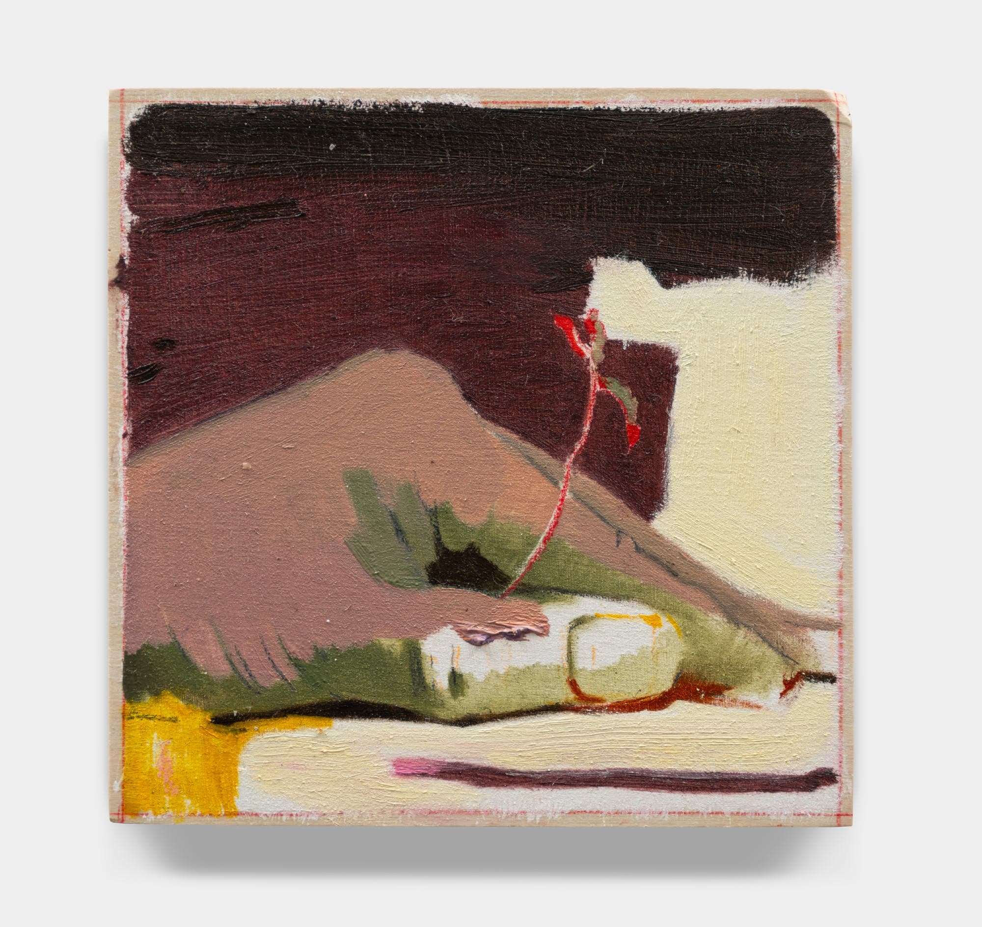 Closer #4, 2024Oil on wood panel4 x 4 in.10.2 x 10.2 cm., Closer #4