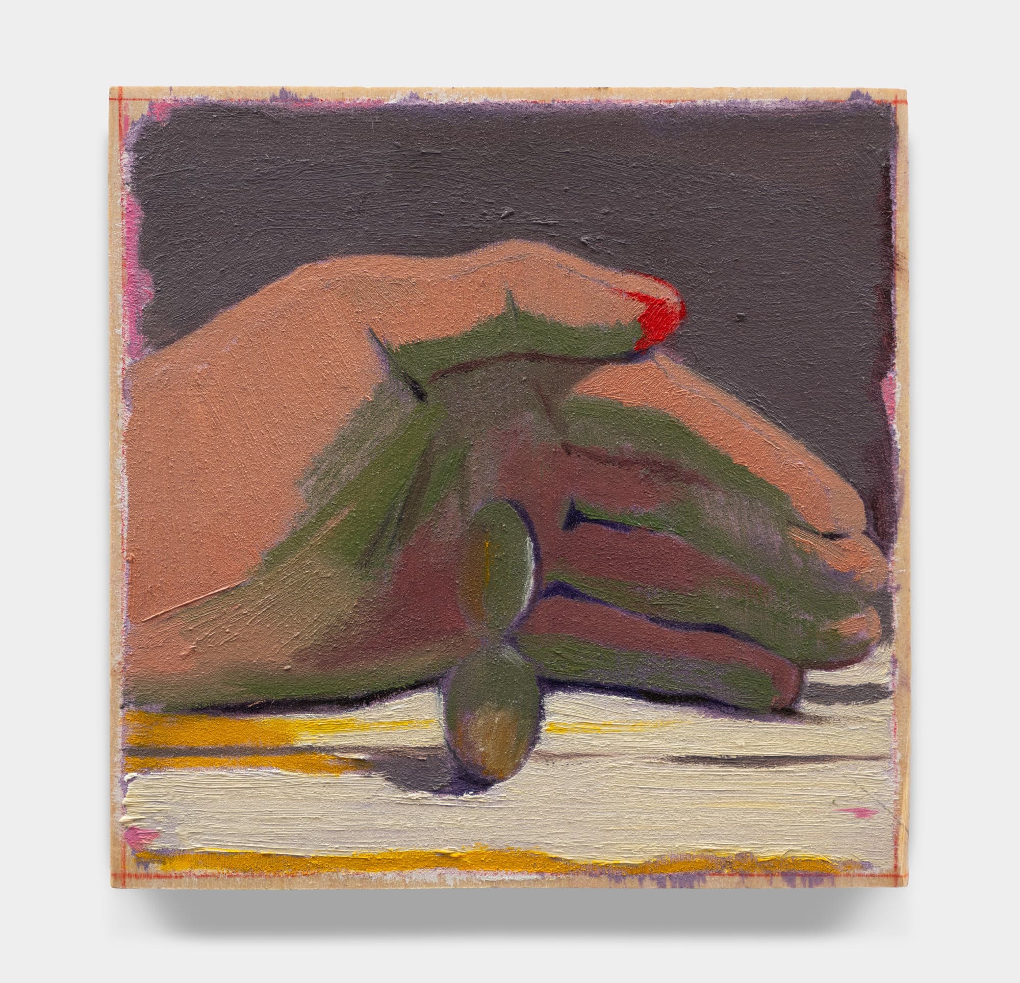 Closer #1, 2024Oil on wood panel4 x 4 in.10.2 x 10.2 cm, Closer #1