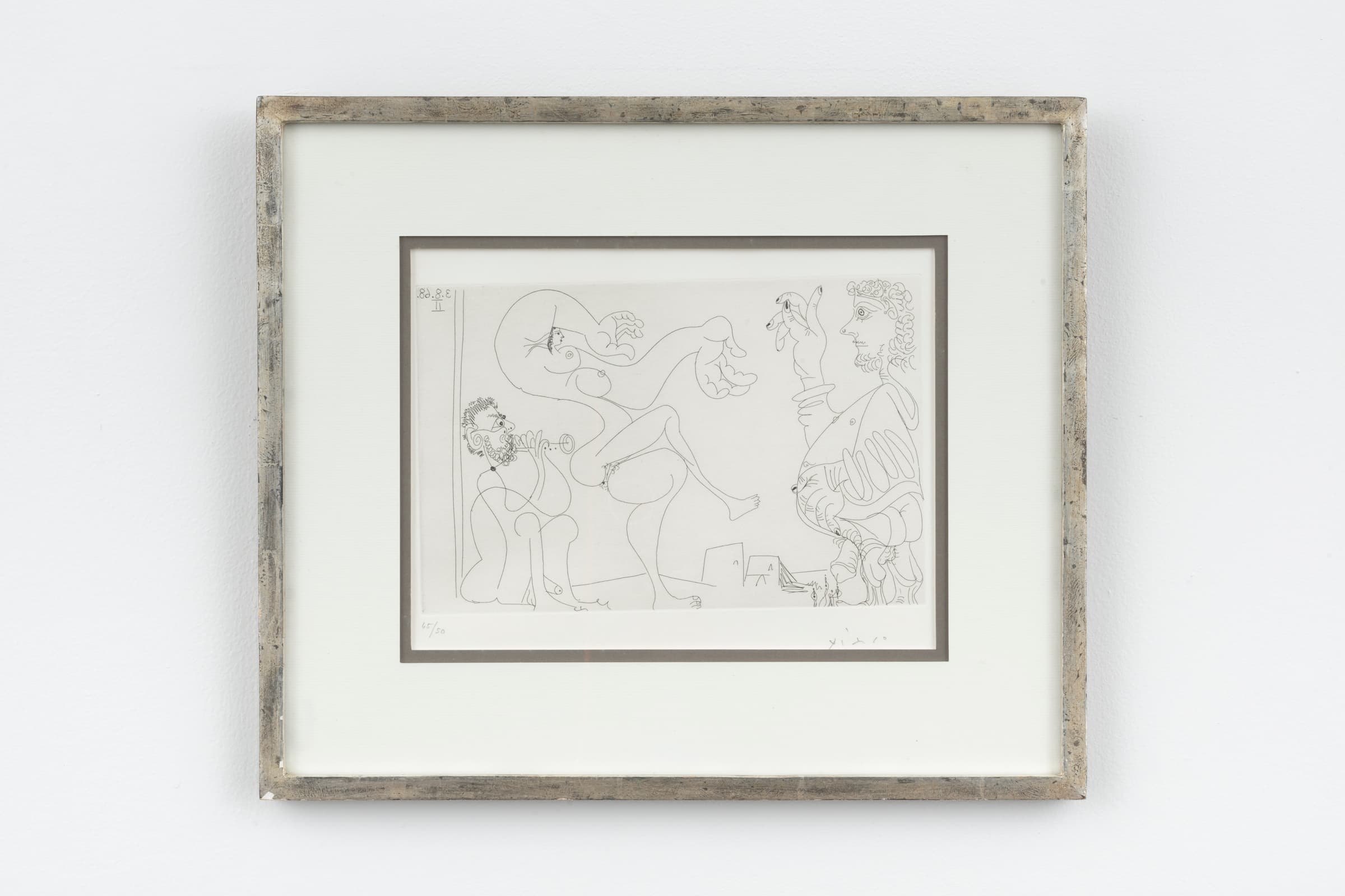 Pablo Picasso, "Danse du ventre dans le désert avec spectateur bedonnant"