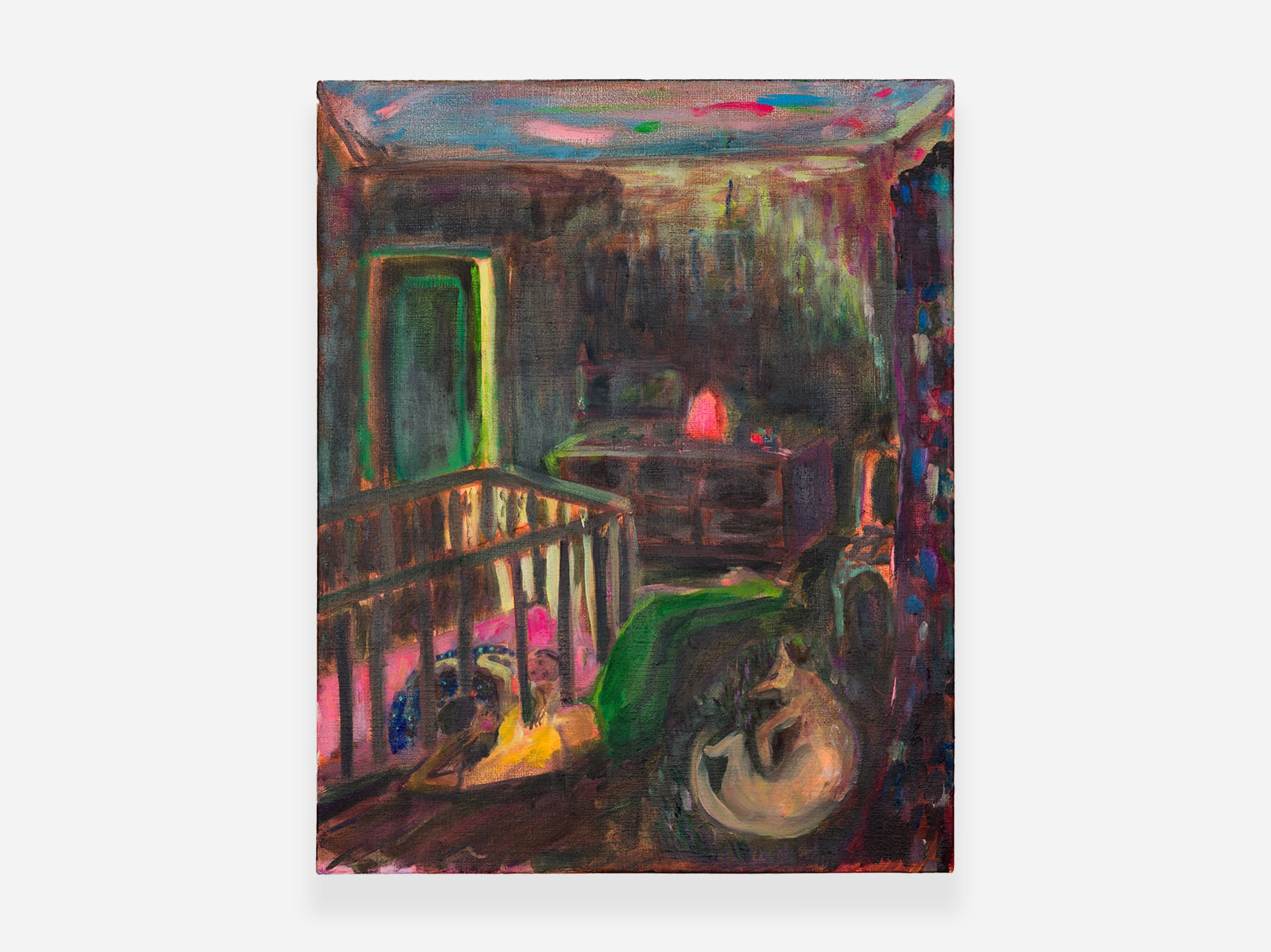 Night Touch (Your hand in mine), 2023Oil on linen16 x 20 x 1.25 in, Untitled