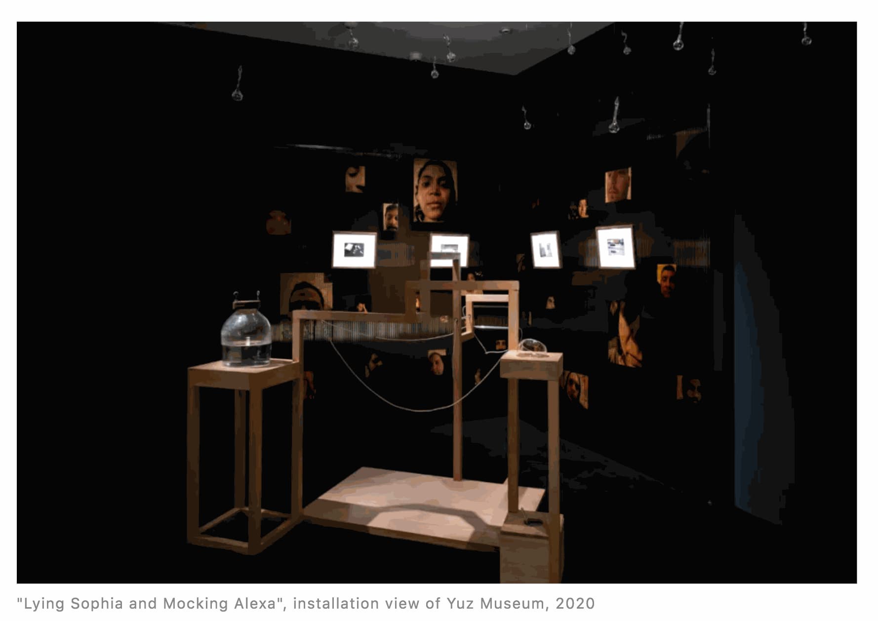 Xin Liu’s “Tear Set” opens today at Yuz Museum as part of “Lying Sophia and Mocking Alexa”