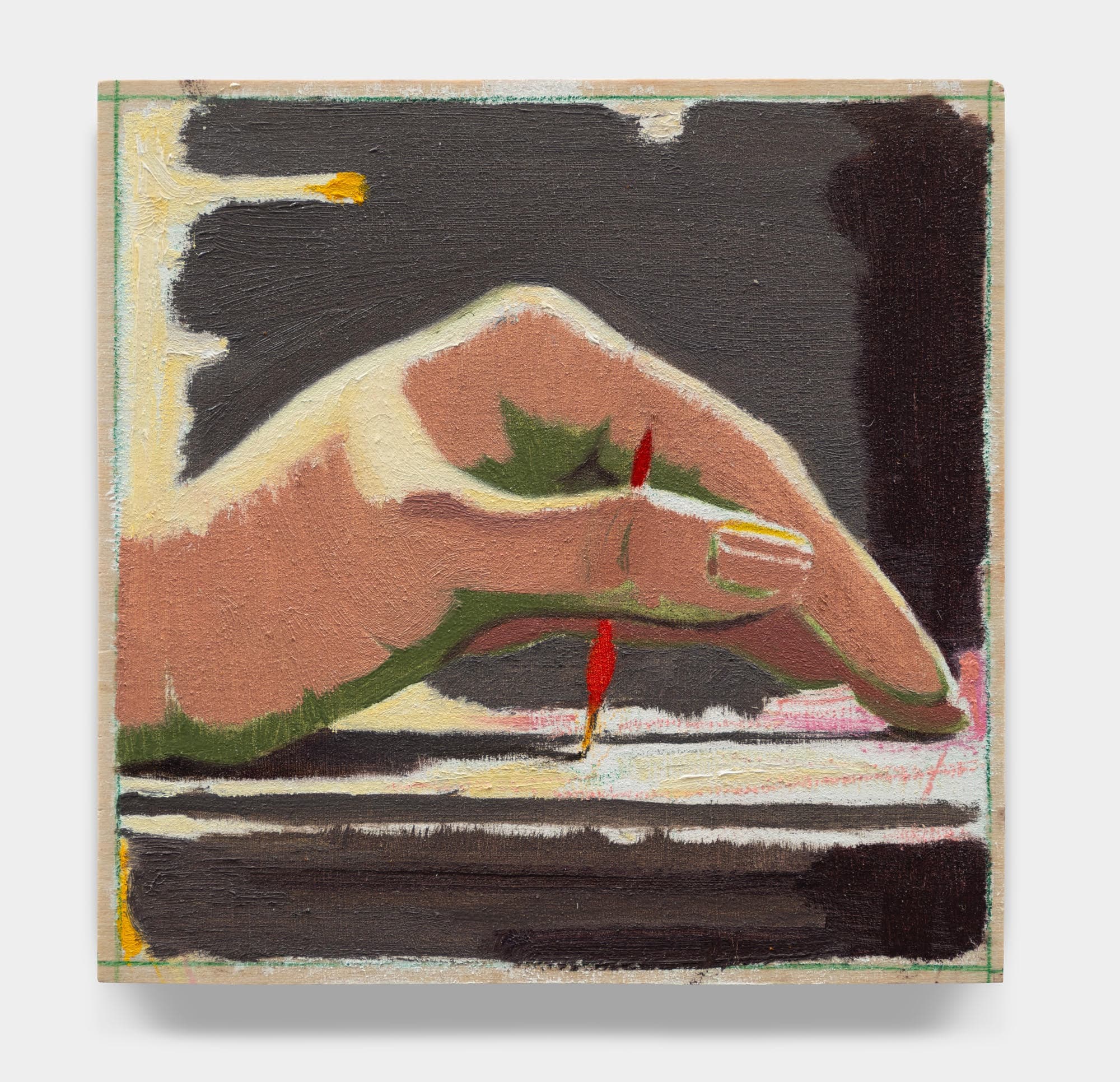 Closer #3, 2024Oil on wood panel4 x 4 in.10.2 x 10.2 cm, Closer #3