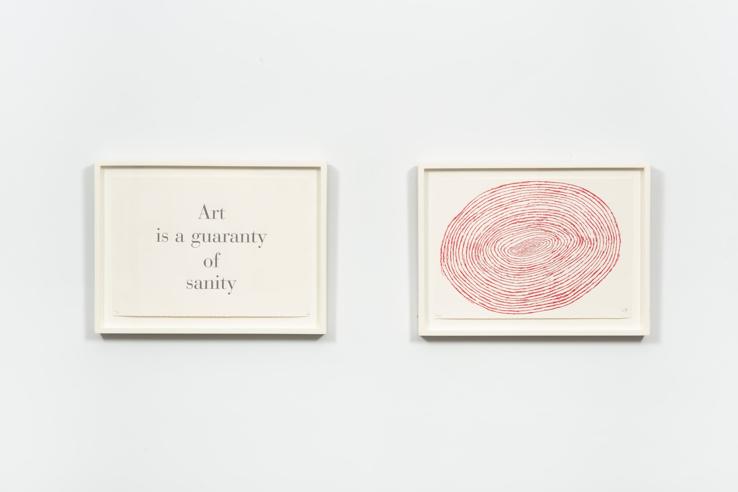 Louise Bourgeois, Art is a guaranty of Sanity