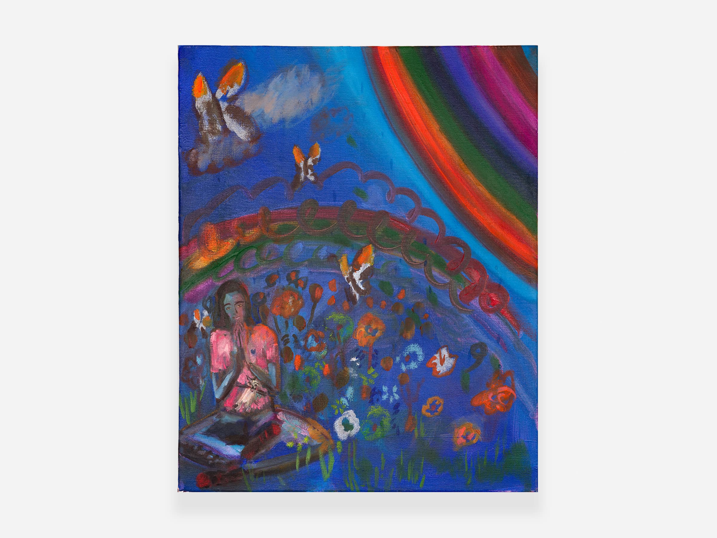 Prayer Touch (Memory of a previous butterfly life), 2023Oil on linen16 x 20 x 1.5 in, Untitled