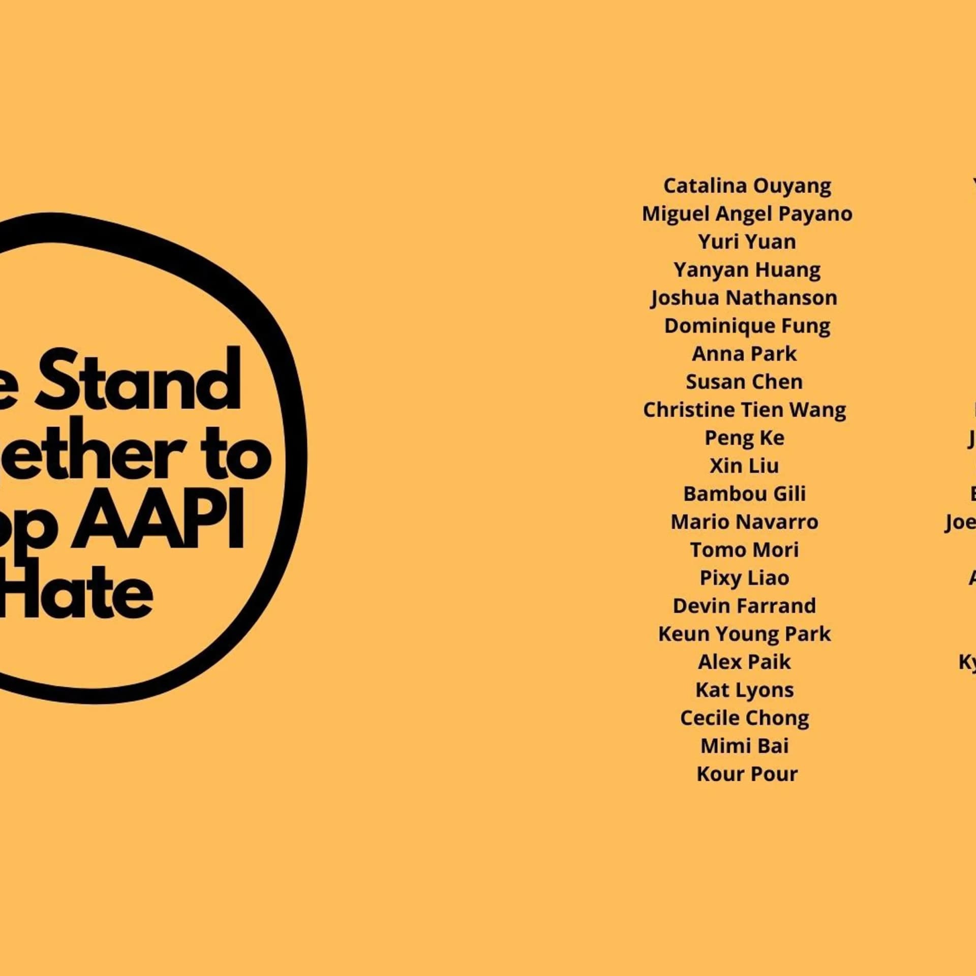 We Stand Together to Stop AAPI Hate — view 45