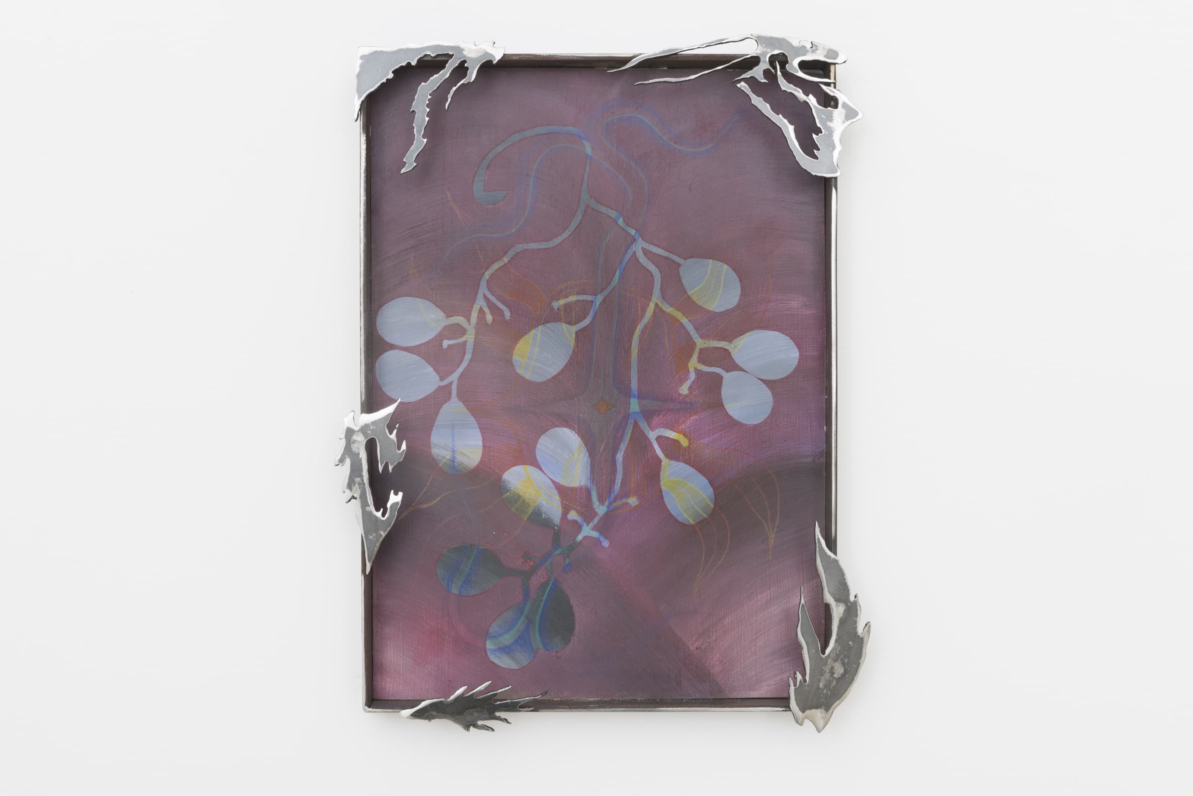 ASMAMountains Shawdow, 2019Signed and dated<!--td {border: 1px solid #ccc;}br {mso-data-placement:same-cell;}-->acrylic, colored pencils, dry pastels on brass with steel frame<!--td {border: 1px solid #ccc;}br {mso-data-placement:same-cell;}-->10 x13 inEdition details, Mountains Shawdow